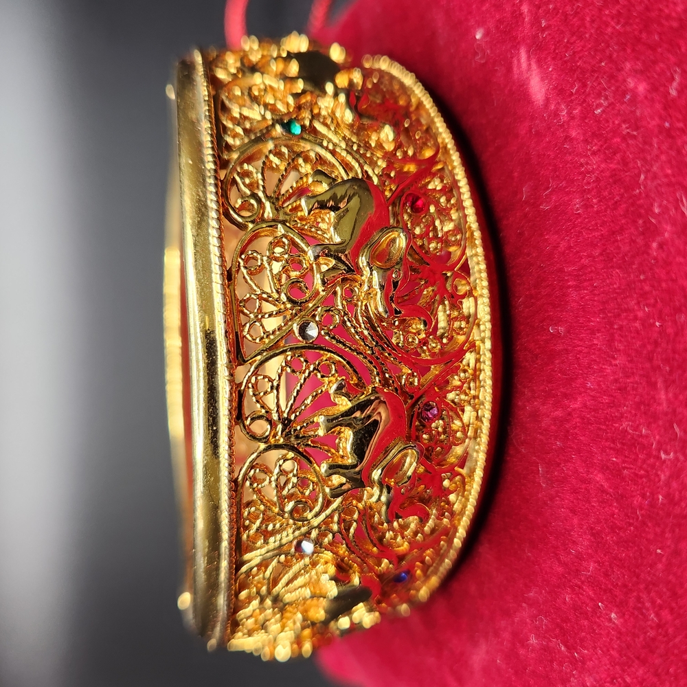 Intricate Gold Filigree Bracelet